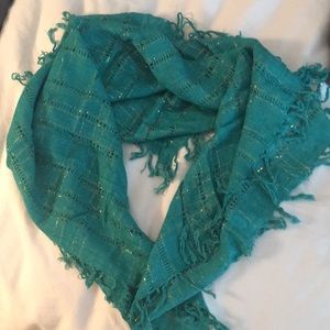 Vintage teal scarf